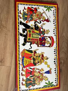 Immerse your home in the rich cultural tapestry of Rajasthan with our exquisite Phad painting . This traditional Rajasthani art piece is a homage to the vibrant heritage of the region, 🎨 Authentic Craftsmanship: Hand-painted by skilled Rajasthani artisans, this Phad painting is a masterpiece of authentic craftsmanship. The intricate detailing, vivid colors, and traditional techniques used in its creation make it a true representation of the artistry that has been passed down through generations Rajasthani Culture Paintings, Rajasthani Canvas Painting Ideas, Indian Kitchen Decor Ideas, Rajasthani Canvas Painting, Fad Painting Rajasthan, Rajasthani Culture