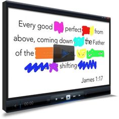 James 1:17 Memory Verse Video Memory Verses For Kids, Childrens Ministry Deals, Every Good And Perfect Gift, Verses For Kids, Sunday School Games, James 1 17, Memory Verses, Interactive Video, Presentation Software