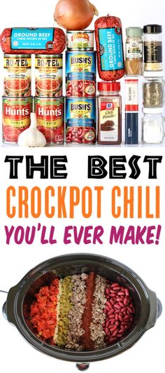 the best crockpot chili you'll ever make