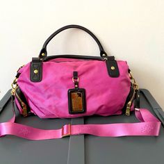 Beautiful Never Used Satchel. Pink Shoulder Bag With Detachable Strap For Travel, Pink Travel Satchel With Detachable Strap, Pink Satchel With Gold-tone Hardware For Errands, Pink Travel Satchel With Detachable Handle, Everyday Pink Satchel With Gold-tone Hardware, Pink Satchel With Detachable Handle For Travel, Bags Pink, Satchel Bag, Pink Bag