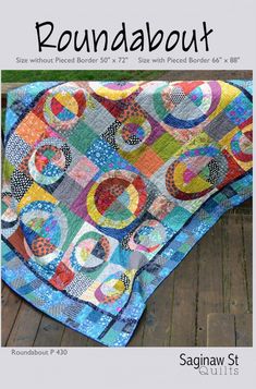 the cover of round about quilt book