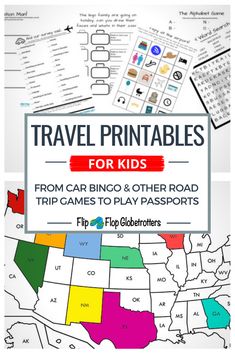 travel printables for kids from car bingo and other road trip games to play passports