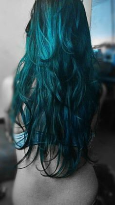 dark teal hair - Google Search Teal Hair Dye, Dark Teal Hair, Teal Hair Color, Dyed Hair Ombre, Hair Color Pictures, Longer Hair Growth, Teal Hair, Turquoise Hair