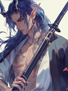 Male Dragon Oc, Hot Male Character Art, Male Fairy, Boy Illustration, Hottest Anime Characters, Alien Creatures, Fantasy Images, Anime Warrior, Anime People