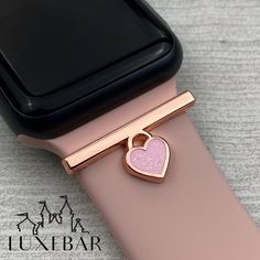 Modern Pink Watch Bands For Gifts, Pink Modern Watch Bands For Gift, Modern Pink Watch Bands As Gift, Elegant Adjustable Pink Watch Bands, Trendy Adjustable Rose Gold Watch Accessories, Luxury Pink Watch Band As Gift, Elegant Pink Watch Accessories With Bracelet Strap, Modern Pink Watch Accessories As Gift, Fit Bit Watch