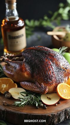 Try this Bourbon Brined Smoked Turkey for bold, complex flavors! A bourbon brine and herb butter make this smoked turkey juicy and flavorful, perfect as a festive centerpiece. Save now and click through for more ideas! Slow Roasted Turkey, Autumn Treats, Poultry Dishes, Frozen Turkey, Holiday Turkey, Turkey Stuffing