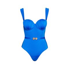 The Sapphire Seashell Balconette One Piece is expertly designed with a royal blue sheer fabric and a balconette underwire push-up cups, providing both style and support. With adjustable straps, rear fastening, and an open back, this swimsuit is perfect for a day at the beach. The golden seashell belt adds an elegant touch to this one piece. We use only italian fine fabrics. They are perfect fit; have excellent shaping power and UV protection. Composition: Main Fabric: 80% Polyamide; 20% Elastane Seashell Belt, Garment Care Labels, Blue Sheers, Gifts For New Mums, Swim Fashion, Sheer Fabric, August Birth Stone, Fine Fabric, Care Label