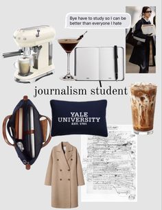 a collage of different items including a coffee maker, an espresso machine and a book