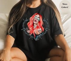 Karol G Red Hair, Concert Merch, Vintage Fan, Concert Shirts, 90s Style, Tour Shirt, Tour T Shirts, Trending Shirts, 90s Fashion