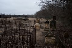 an old cemetery in the middle of nowhere