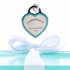 An Outstanding Sterling Silver Blue Enamel Return To Tiffany Love Heart Necklace, Hallmarked, "(C) Tiffany & Co. Ag925", Ready To Wear With The Presentation Pouch, Box And Ribbon And Would Make An Impressive Gift Or Addition To Any Fine Collection. - Pendant Size: 1 In. Height. Length: 28.00 Mm Width: 20.00 Mm Sterling Silver Blue Enamel Return To Tiffany Love Heart Necklace With Pouch, Box, And Ribbon Chains Sold Separately. Tiffany Sterling Silver Enamel Return To Tiffany Heart Tag Charm In Bl Large Family Love Tiffany, Heart Necklace Tiffany, Heart Pendent, Return To Tiffany, Heart Tag, Wrap Necklaces, Necklace Display, Tiffany And Co, Pearl Pendant Necklace