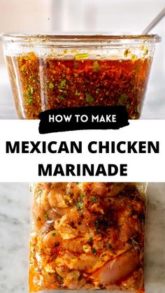 how to make mexican chicken marinade