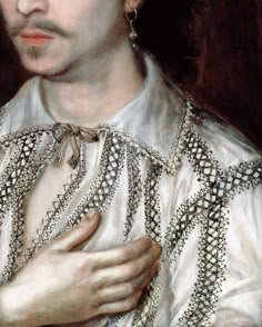 Nathan Field, English Dramatist, c.1615 Mens Garb, Sca Garb, White Linen Shirt, Art Details, Period Outfit, Century Clothing, Medieval Clothing