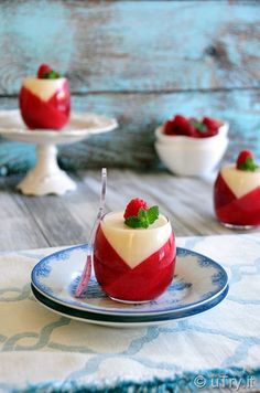 how to make raspberry panna cota