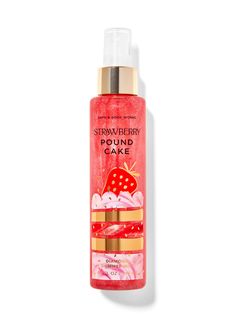 What it does: kisses skin with irresistible fragrance and gorgeous sparkle. Bath And Body Works Strawberry, Strawberry Perfume, Diamond Shimmer Mist, Strawberry Pound Cake, Bath N Body Works, Pound Cake With Strawberries, Wishing Tree, Bath And Body Works Perfume, The Glow Up