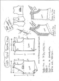 the pattern for an apron is shown in black and white, with instructions to make it