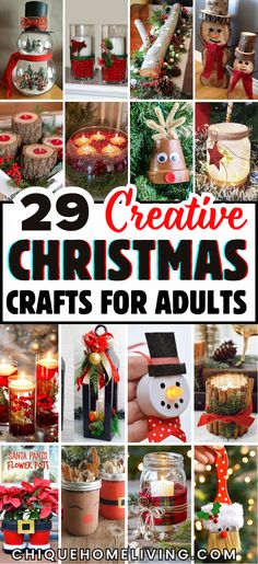 Looking to add a personal touch to your holiday décor? These 29 Easy Christmas Crafts for Adults to Make are perfect for a cozy, creative holiday season! From DIY snow globe jars and rustic ornaments to painted wooden signs and holiday candle holders, these crafts are as fun to make as they are beautiful to display. Whether you’re decorating your home or creating heartfelt gifts, these simple yet stunning projects bring festive charm without the fuss. Diy Ornament Gift Ideas, Snow Globe Jars, Xmas Crafts To Sell, Easy Christmas Crafts For Adults, Christmas Crafts For Teens, Simple Crafts For Adults, Crafts Christmas Ornaments, Christmas Crafts To Make And Sell, Holiday Candle Holders