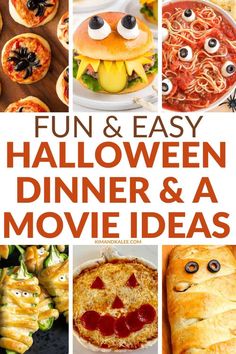 fun and easy halloween dinner and movie ideas