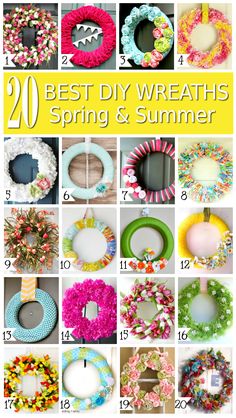 20 best diy wreaths, spring and summer wreaths for the front door