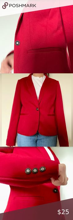 The Limited Red Blazer Red Blazer, The Limited, Vietnam, Dress Up, Spandex, Red