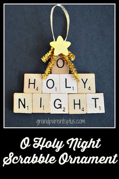 Diy Scrabble, Nativity Crafts, O Holy Night