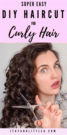 Diy Wavy Haircut, How To Cut Your Own Curly Hair, Diy Curly Cut, Easy Diy Haircut, Trim Curly Hair, Diy Curly Haircut, How To Cut Curly Hair, Best Haircuts For Curly Hair, Haircut For Curly Hair