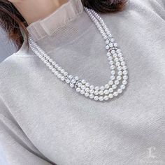 Highlight: Beautiful Natural White Akoya Pearls Product Information OriginJapan MaterialAkoya Pearl, 18k White Gold, and Diamond Clasp DimensionsNecklace Length 60-70 cm Pearl Shaped: Round Size: 6.5-7 mm and 7-7.5 mm Quality: AA+ Nacre: Very Thick Color: White Luster: Aurora Accessories Metal: 8.7 g 18k White Gold Other: 0.78 ct of SI Quality Natural Diamond Diamond White Pearl Necklace, White Pearl Necklace Fine Jewelry, Exquisite White Pearl Necklace For Anniversary, Elegant Aaa Quality Necklaces For Anniversary, Elegant Aaa Quality Necklace For Anniversary, Elegant Necklace For Anniversary, White Akoya Pearl Fine Jewelry Necklace, White Akoya Pearl Necklace - Fine Jewelry, Fine Jewelry White Akoya Pearl Necklace