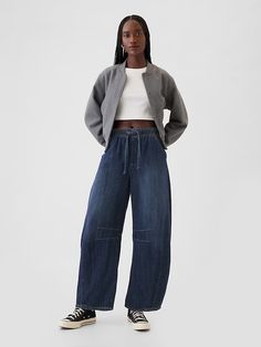 High Rise Easy Horseshoe Jeans | Gap Horseshoe Jeans, Jeans Look, Ankle Length Jeans, Advanced Style, Dark Indigo, Break In, Plus Size Jeans, Mid Rise Jeans, High Rise Jeans