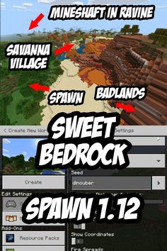 the minecraft map for sweet bedrock