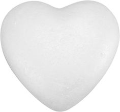 a white heart shaped lollipop on a white background