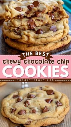 the best chewy chocolate chip cookies are made with only three ingredients, and they're