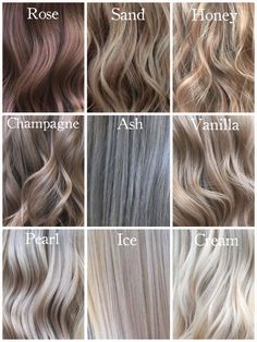 FrenchEconomie™️ Winter 2019 Hairstyles & Hair Colors: Trending Blonde Hair Colors #blondehair #hair Champagne Hair Color, Shades Of Blonde Hair, Different Shades Of Blonde, Champagne Hair, Hairstyles For Receding Hairline, 1920s Hair, Hair Magic, Blond Balayage, Ash Blonde Hair