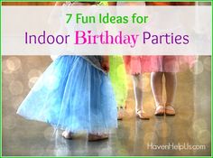 7 Fun Ideas for Indoor Birthday Parties - do you kids have winter birthdays? Here are some great ideas for birthday parties when the swimming pool is not an option! Rain Day Birthday Party Ideas, Rained Out Birthday Party Ideas, Rainy Day Party Ideas, Rainy Birthday Party Ideas, Cold Weather Birthday Party Ideas, Rainy Day Birthday Party Ideas, Weather Birthday Party, Indoor Party Ideas, Indoor Birthday Party Ideas