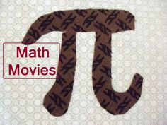 the pi symbol is made out of brown letters and black lettering on a white background