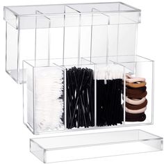 PRICES MAY VARY. Hard to Break: the 4 compartment makeup lash storage organizer is made of sturdy acrylic plates, which are strong and unbreakable, and the bonding between the acrylic plates is very strong and not easily deformed Versatile Display: organize your space with this 4 compartment acrylic organizer, you can easily place disposable eyelash mascara brushes, makeup brushes, cotton swabs, cotton balls, eyeliners, lipsticks, nail clippers, nail rubs to simplify the beauty process, and also Acrylic Drawer Organizer, Lash Storage, Acrylic Makeup Organizer, Eyelash Mascara, Acrylic Containers, Acrylic Drawers, Compartment Organizer, Mascara Brush, Cosmetic Display