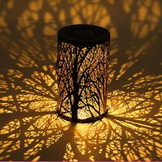 Moroccan Garden Solar Lantern - Shadow tree Shadow Tree, Solar Lantern Lights, Solar Landscape, Lamp Ideas, Wrought Iron Chandeliers, Garden Light, Garden Deco, Solar Lanterns, Outdoor Garden Decor