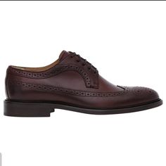 A Pair Of Quality Brogues Is A Staple For Any Gent's Wardrobe, The Ash From Reiss Fits The Bill Perfectly. Finely Crafted In Italy From Pure Leather, These Luxurious Shoes Feature Classic Brogue Detailing As Well As A Rounded Toe, Lace-Up Fastening And Contrast Stack Heel. Wear With Your Weekday Ensembles For A Sartorial, Polished Style. Never Worn. Minor Scuffs From Storage In Shoe Shelving. Some Discoloration On Sole From Cleaning Off Price Sticker But Otherwise In Excellent Shape. Semi-formal Oxfords With Perforated Toe Box, Semi-formal Lace-up Shoes With Perforated Toe, Formal Derby Shoes With Brogue Detailing And Round Toe, Formal Derby Shoes With Brogue Detailing, Formal Brogue Derby Shoes, Semi-formal Leather Shoes With Perforated Toe Box, Elegant Pointed Toe Lace-up Shoes With Perforated Toe Box, Formal Dress Shoes With Brogue Detailing And Round Toe, Formal Dress Shoes With Perforated Toe Box