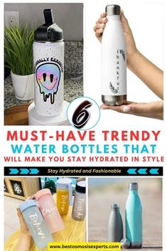 the words must have trendy water bottles that will make you stay hydrated in style