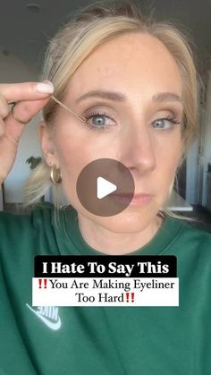 Lauren Hale on Instagram: "Save this and read to the end➡️

‼️I know why you struggle with eyeliner as you age👇🏼

🔸Your lids get more crepey and textured
🔸there’s more loose skin that makes it hard to “tug” an eyeliner across that type of surface
🔸our eyes can become more hooded, so getting eyeliner “symmetrical “ can be tricky

If this sounds like you➡️ here’s my trick🙌🏻

💄Grab a bobby pin and hold it at an angle toward your brow. Straight side up.

💄find your last eyelash and using a gel eyeliner make an “extra” eyelash. I am using @milkmakeup infinity long wear eyeliner in brown.

💄Clean up under the wing with a little concealer. 

💄Bonus: you can apply a little liner to the bottom lash for definition too. 

Who’s trying this? FOLLOW for more makeup tips for maturing skin. I Eye Makeup Guide, Makeup Guide, The Wing, Loose Skin, Bobby Pin, Gel Eyeliner, To The End, Sounds Like, Follow For More