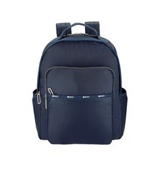 Main product image – Essential Carryall Backpack in dark blue Daily Backpack, Suitcase Handle, Wall Opening, Front Wall, Webbing Strap, Laptop Pocket, Zipper Pulls, Classic Collection, Open Top