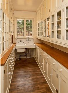 the kitchen is clean and ready to be used as a dining room or office space