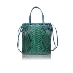 Heroine Tote - Emerald Snake Green Snake, Mini Tote, Environmental Impact, Tote Backpack, Large Bags, Hands Free, Chain Strap, Belt Bag, Emerald Green