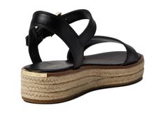 Introducing the MICHAEL Michael Kors Richie Espadrille sandal, your new favorite slide-in shoe for casual bohemian style. With its trendy jute braid detailing, adjustable ankle strap and signature brand buckle, this espadrille is both sporty and comfortable. Lightweight synthetic materials keep your feet cool while the 1.25' heel and 1' platform add just the right amount of height. Slip them on for everyday walks or relaxing weekends and you're sure to gain likes on Instagram with this on-trend Michael Kors Casual Synthetic Sandals, Michael Kors Casual Sandals With Cushioned Footbed, Casual Michael Kors Sandals For Summer, Michael Kors Casual Platform Sandals, Casual Michael Kors Platform Sandals, Michael Kors Casual Leather Sandals, Casual Michael Kors Leather Sandals, Casual Bohemian Style, Likes On Instagram