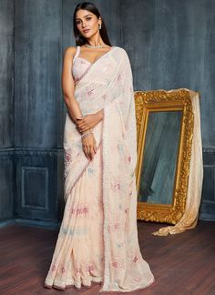 Hot Sarees, Multicolor Sequins, Indian Designer Suits, Modern Saree, Indian Fashion Saree