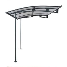 CANOPIA by PALRAM Vega 7 ft. x 7 ft. Gray/Clear Door and Window Fixed Awning 703399 - The Home Depot Carport Patio, Polycarbonate Roof Panels, Porch Awning, Covered Back Patio, Carport Designs, Door Awnings, Door Canopy, Patio Shade, Window Awnings