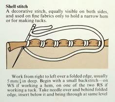 the instructions for how to make a crochet stitch on a piece of paper