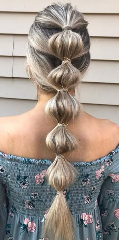 Ways To Wear Braids, Bubble Braid, Hoco Hair Ideas Straight, Dance Hair, Hoco Hair Ideas Ponytail, Hoco Hair Ideas Short, Cheer Hair, Hoco Hair Ideas Half Up, Fest Outfits