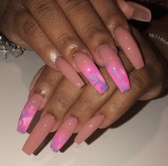 @melaninlovin Curvy Nails, Curve Nails, Pedi Designs, Teal Nails, Baddie Nails, Nail Candy, Work Nails