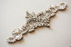 bridal sash - loretta Beaded Bridal Sash, Wedding Dress Sash Belt, Hollywood Glamor, Crystal Wedding Dress, Bling Wedding Dress, Bridal Sash Belt, Wedding Dress Sash, Simple Wedding Dress, Wedding Dress Belt