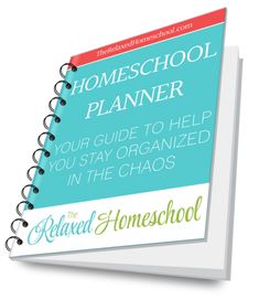 the homeschool planner is shown in this image